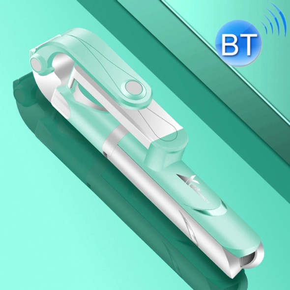 XT-09 Multi-function Live Broadcast Mobile Bluetooth Self-timer Pole Tripod (Mint Green)