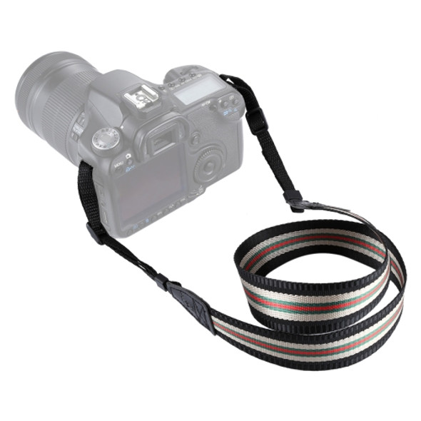 PULUZ Stripe Style  Series Shoulder Neck Strap Camera Strap for SLR / DSLR Cameras(Black)