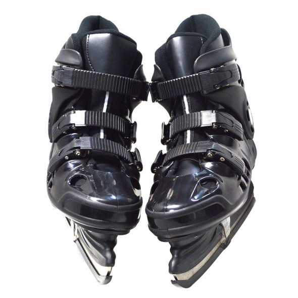 PVC + PP + Stainless Steel Skates Roller Skates, Size:34 Yards(Black)