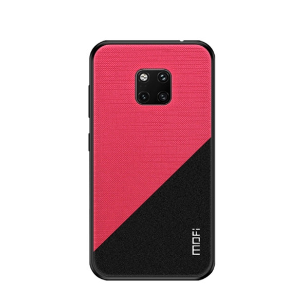MOFI Shockproof TPU + PC + Cloth Pasted Case for Huawei Mate 20 Pro (Red)