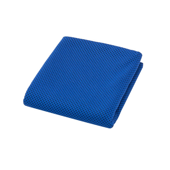 2 PCS Microfiber Fabric Gym Sports Towel Enduring Ice Towel, Size: 30*100cm(Dark Blue)