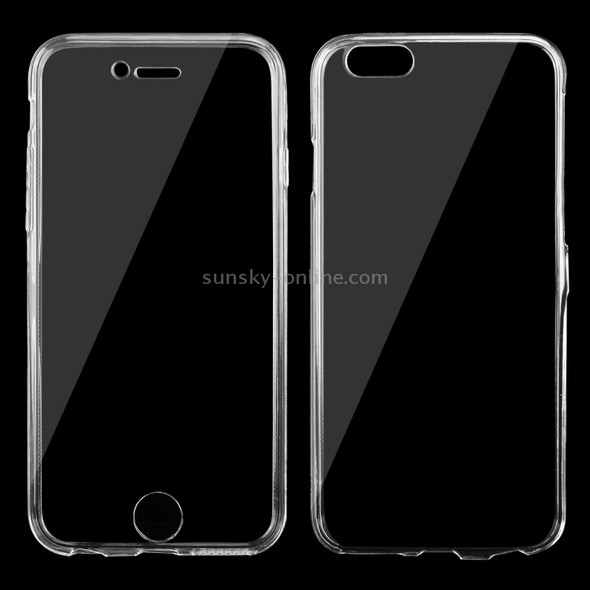 For iPhone 6 & 6s 0.75mm Double-sided Ultra-thin Transparent TPU Protective Case(Transparent)