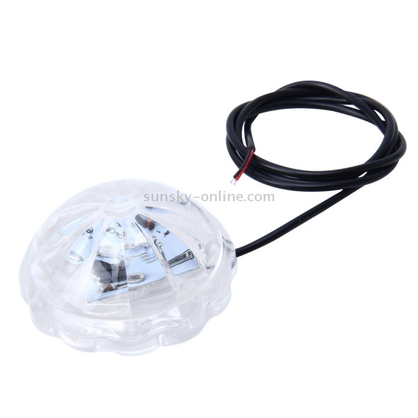SRF-3089 DC8-80V 5W 300LM  Green Light Chassis Light For Motorcycle, Wire Length: 76cm