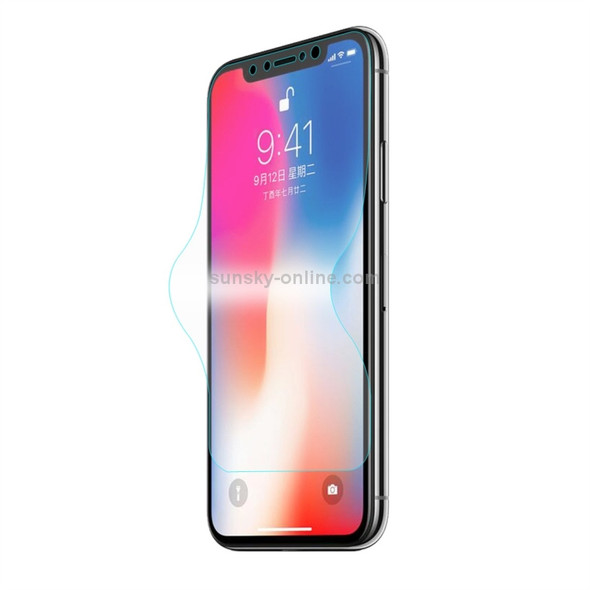 ENKAY Hat-Prince 3D Explosion-proof Hydrogel Film Front + Back Full Screen Protector for iPhone X / XS