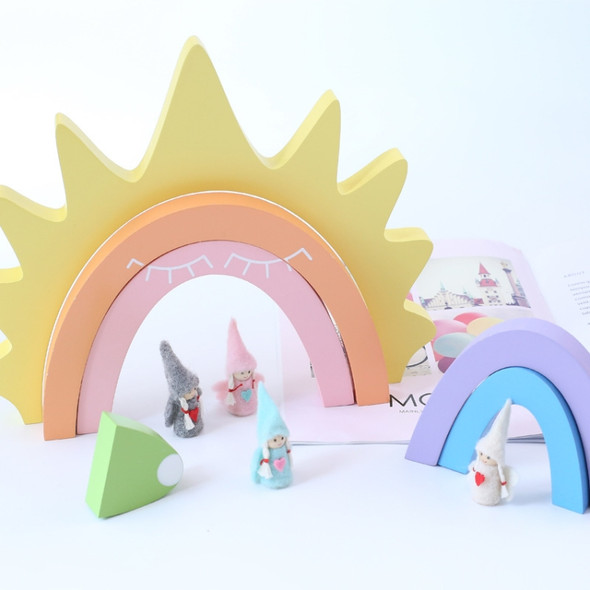 Sun Rainbow Building Blocks Children Toys Photo Photography Props