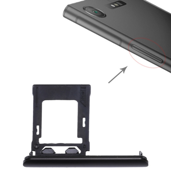 SIM / Micro SD Card Tray, Double Tray for Sony Xperia XZ1(Black)