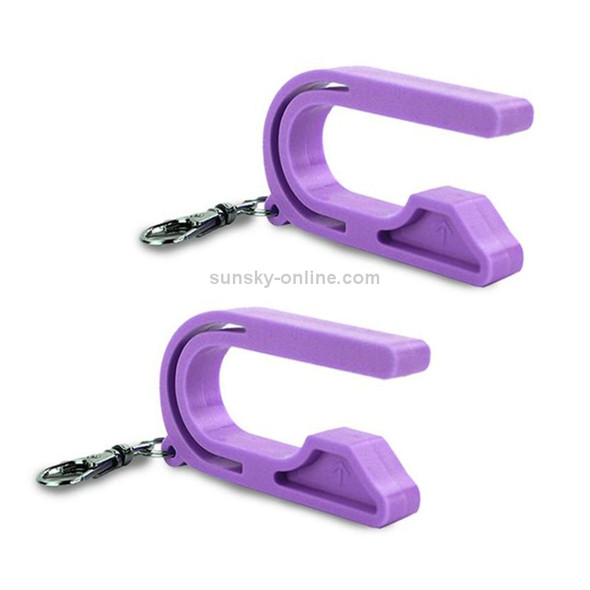2 PCS Car Seat Key Safety Seat Unlocking Portable Unlock Child Safety Belt Accessories(Light Purple)