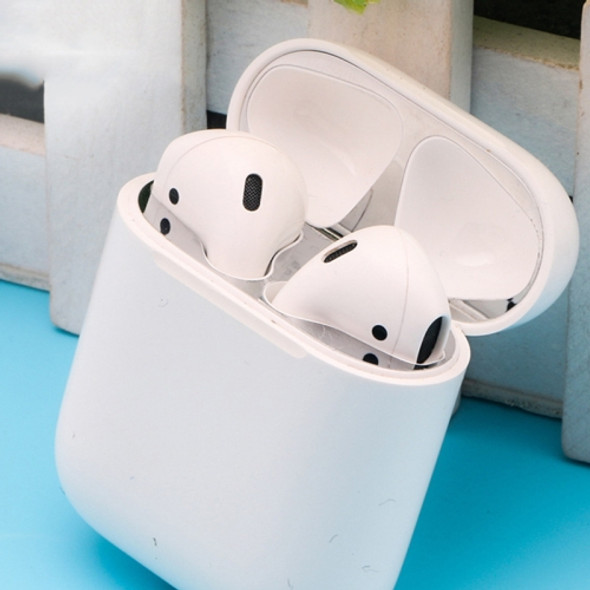 Metal Dustproof Sticker for Apple AirPods 1(Silver)