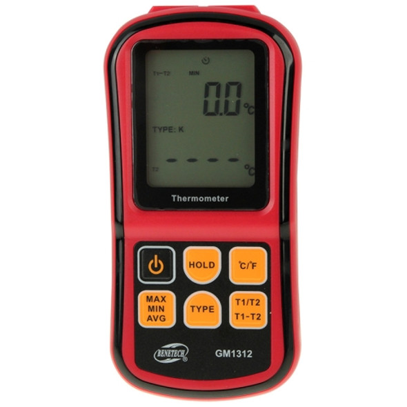 BENETECH GM1312 2.4 inch LCD Screen Thermocouple Thermometer Measure J, K, T, E, N and R Type, Measure Range: -50~300C