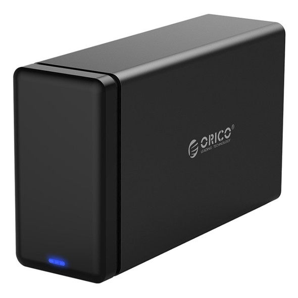 ORICO NS200-C3 2-bay USB-C / Type-C 3.1 to SATA External Hard Disk Box Storage Case Hard Drive Dock for 3.5 inch SATA HDD, Support UASP Protocol