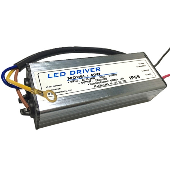 40W LED Driver Adapter AC 85-265V to DC 24-38V IP65 Waterproof