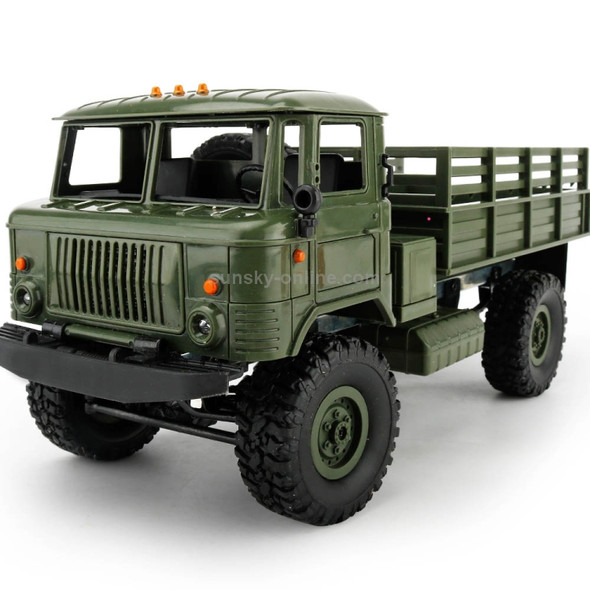 WPL B-24 Full Body 1:16 Mini 2.4GHz 4WD RC Military Truck Control Car Toy(Green)