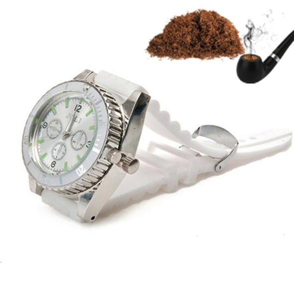Creative Portable Metal Watch Wristband Smoke Grinder(White)