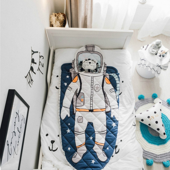 Baby Kids Cotton Pattern Detachable Sleep Bag Anti Kick Quilt(Astronaut)
