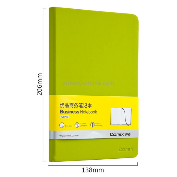 2 PCS 122sheets Notebook Thickened A5 Soft Leather Notepad Color Portable Diary Book Planners Office Stationery(Green)