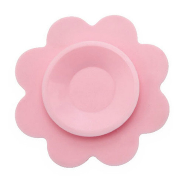 Double-sided Super Suction Cartoon Anti-collision Children Bowl  Sucker(Pink Flower)