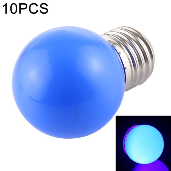 10 PCS 2W E27 2835 SMD Home Decoration LED Light Bulbs, AC 110V (Blue Light)