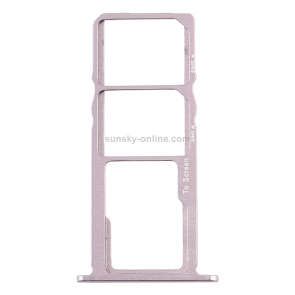 SIM Card Tray + SIM Card Tray + Micro SD Card Tray for Nokia 3.2 TA-1156 TA-1159 TA-1164 (Silver)