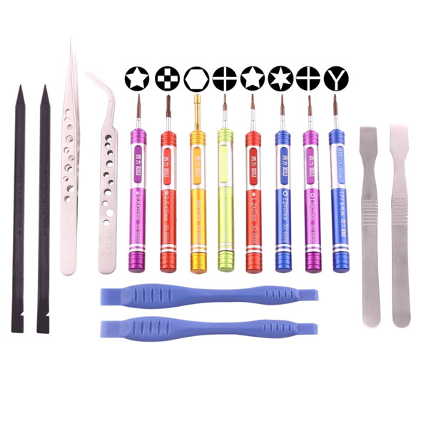 SW-1090-6 16 in 1 Professional Multi-purpose Repair Tool Set with Carrying Bag for iPhone, Samsung, Xiaomi and More Phones