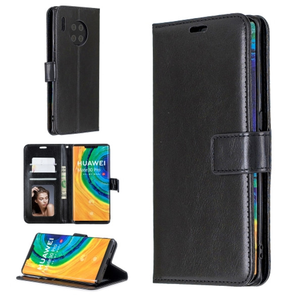 For Huawei Mate 30 Pro Crazy Horse Texture Horizontal Flip Leather Case with Holder & Card Slots & Wallet & Photo Frame(Black)