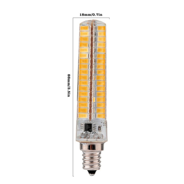 6 PCS YWXLight E12 7W AC 110-120V 136LEDs SMD 5730 Energy-saving LED Silicone Lamp (Warm White)