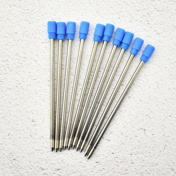 10 PCS Metal Ballpoint Pen Crystal Refill, Size:7cm(Blue)