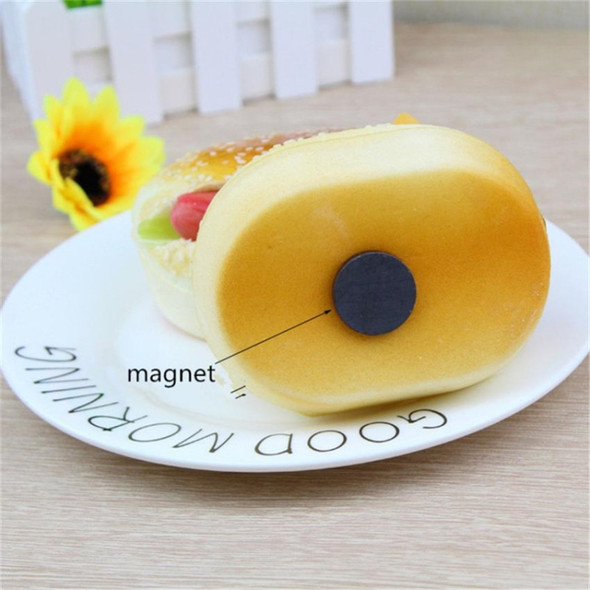 Cute Hamburger Squishy Slow Rising Cream Scented Decompression Toys Decoration Squeeze Children Toy(Ham Sausage)