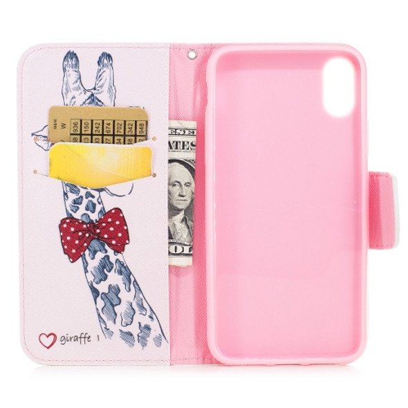 Colored Drawing Pattern Horizontal Flip Leather Case for Samsung Galaxy S9, with Holder & Card Slots & Wallet(Deer)