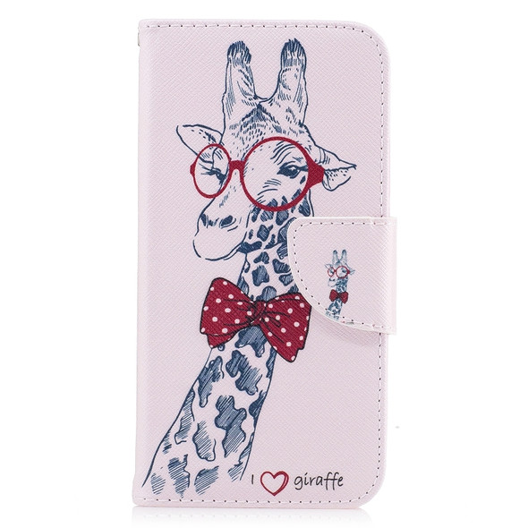 Colored Drawing Pattern Horizontal Flip Leather Case for Samsung Galaxy S9, with Holder & Card Slots & Wallet(Deer)
