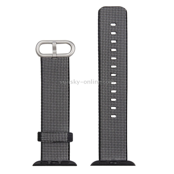 Woven Nylon Watchband for Apple Watch 38mm (Black)