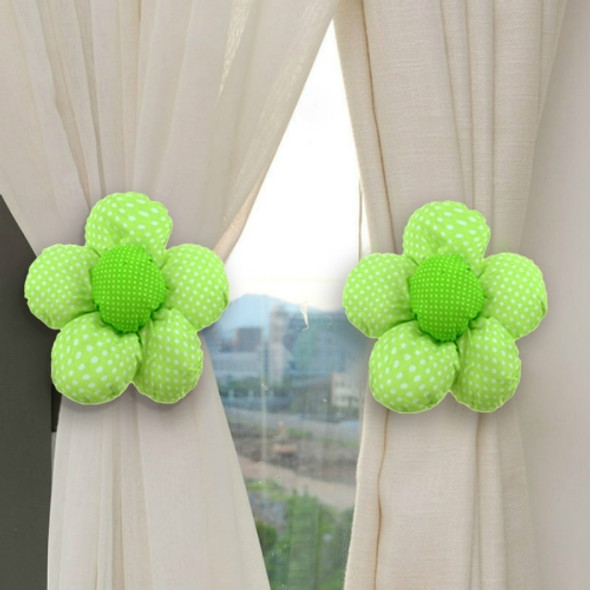 Sunflower Cute Curtain Buckle Practical Design Home Decoration(Green)