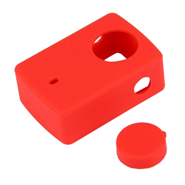 For Xiaomi Xiaoyi Yi II Sport Action Camera Silicone Housing Protective Case Cover Shell(Red)