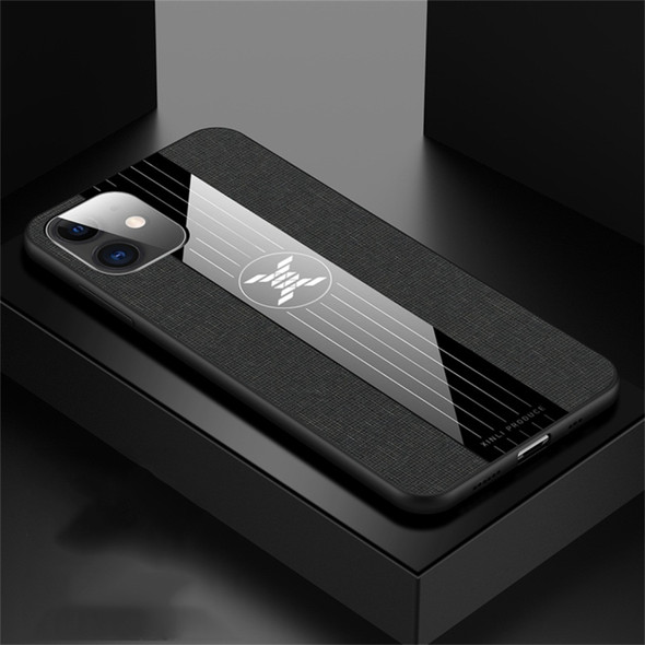 For iPhone 11 XINLI Stitching Cloth Textue Shockproof TPU Protective Case(Black)