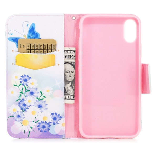 Colored Drawing Pattern Horizontal Flip Leather Case for Samsung Galaxy S9, with Holder & Card Slots & Wallet(Butterfly Love)