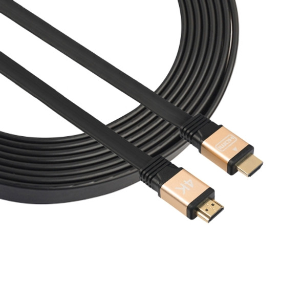 1.5m HDMI 2.0 (4K)  30AWG High Speed 18Gbps Gold Plated Connectors HDMI Male to HDMI Male Flat Cable(Gold)