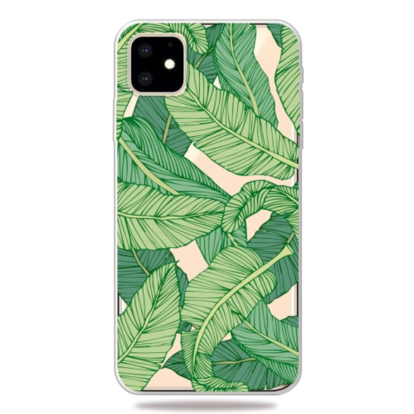 3D Pattern Printing Soft TPU Cell Phone Cover Case For iPhone 11(Banana leaf)