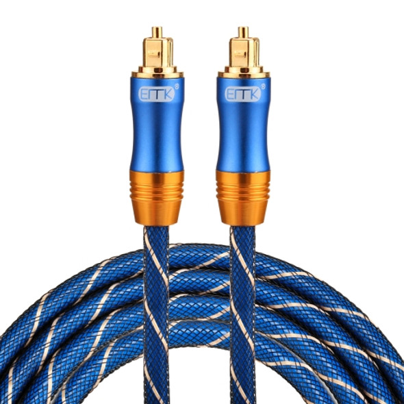 EMK LSYJ-A 2m OD6.0mm Gold Plated Metal Head Toslink Male to Male Digital Optical Audio Cable