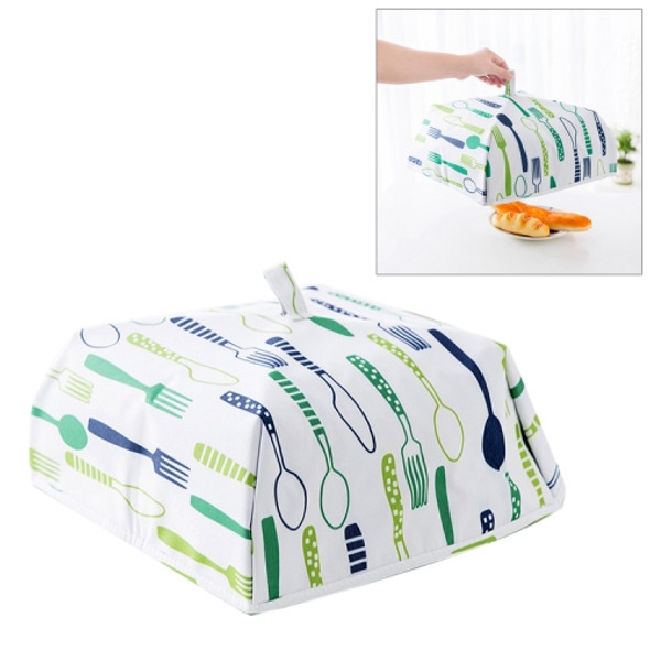 Foldable Thickened Aluminum Foil Food Heat Preservation Cover, Size: L (37 x 37 x 15cm)(Green)