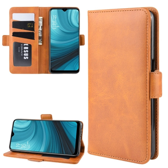 Wallet Stand Leather Cell Phone Case for OPPO A7 / AX7?with Wallet & Holder & Card Slots(Yellow)