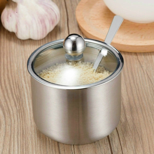 Stainless Steel Seasoning Jar Set Home Kitchen Seasoning Box Combination, Specification: Straight Spice Jar Small