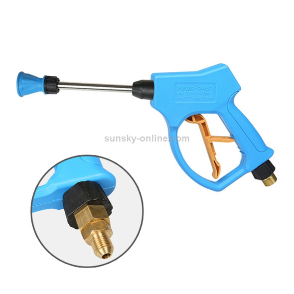 High Pressure Horn Shape Nozzle Clear Water Gun for Self-service Car Washing Machine, Outer Wire: 14 x 1.5