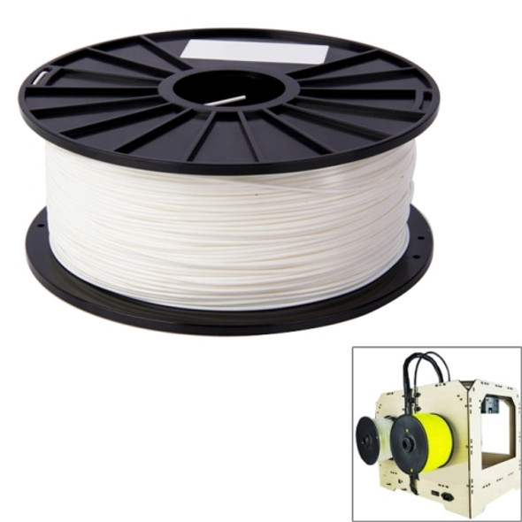 PLA 3.0 mm Color Series 3D Printer Filaments, about 115m(White)