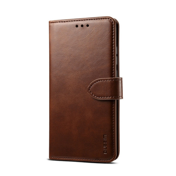 For Galaxy S9 GUSSIM Business Style Horizontal Flip Leather Case with Holder & Card Slots & Wallet(Brown)