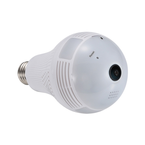 DP001 Light Bulb 360 Degrees Panoramic Fisheye Lens 1.3MP Camera, Support Remote Control, Screenshot and TF Card