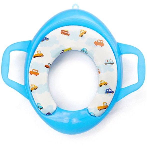 Children Soft Potty Training Seat Splash Guard Washable Toilet Training Potty Cushion(Blue)