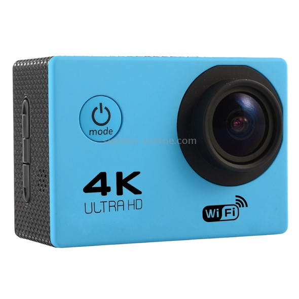 F60 2.0 inch Screen 170 Degrees Wide Angle WiFi Sport Action Camera Camcorder with Waterproof Housing Case, Support 64GB Micro SD Card(Blue)