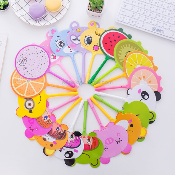 20 PCS Creative Cute Fan Ballpoint Pen Writing Stationery for Kids Gift / Office School Supplies, Random Style Delivery