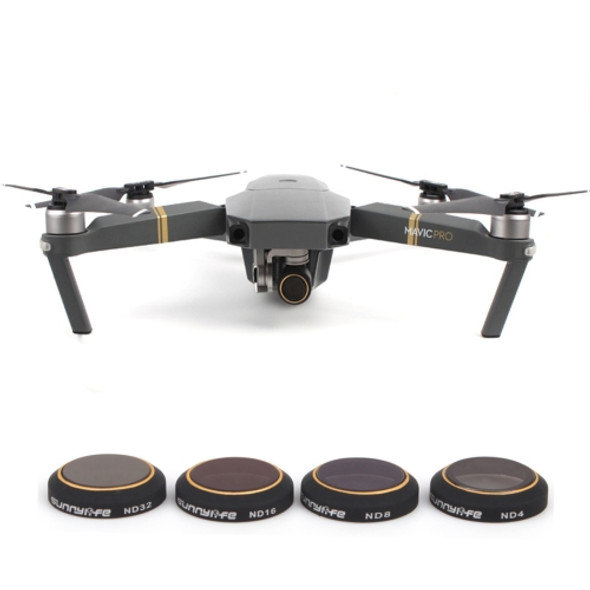 4 in 1 HD Drone Camera ND32 / 16 / 8 / 4 Lens Filter Set for DJI Mavic Pro