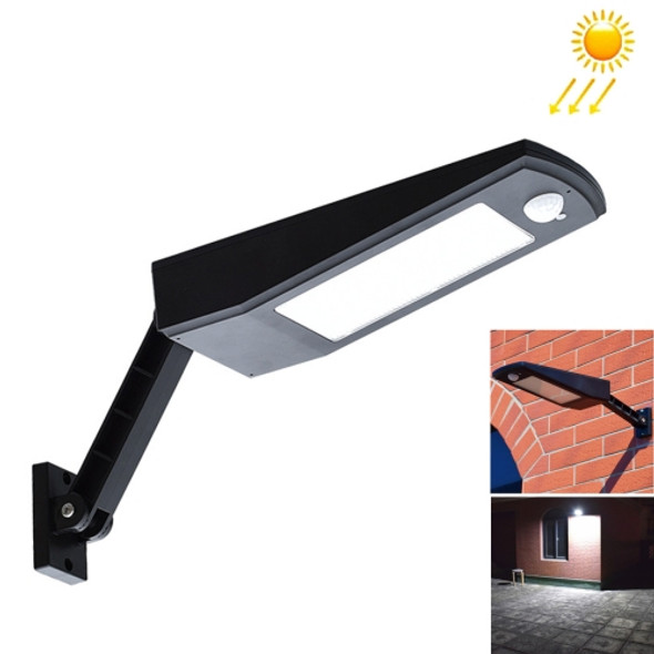 6.8W Solar Motion Sensor LED Solar Light, 48 LEDs SMD 2835 900 LM Angle Adjustment Energy Saving Light with 5V 3.2W Solar Panel(Black)