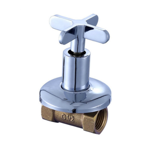 Tap Water Switching Valve Water Pipe Main Gate 4 Points Inner Wire Tooth Copper Submerged Valve(72-0002)